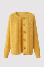 Dwina™ Cardigan with Buttons and Cable Knit Pattern