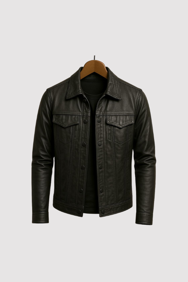 Lulzim | Casual Slim Fit Leather Jacket
