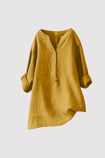 Zarina Women's Linen Blouse – Comfortable, Light & Airy
