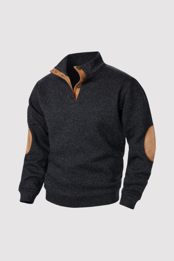 René | Knitted Sweater with Suede Details