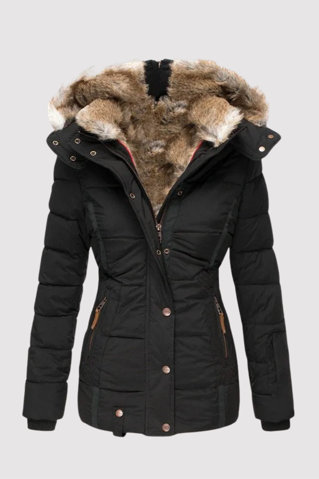 Laura | Winter Parka with Faux Fur