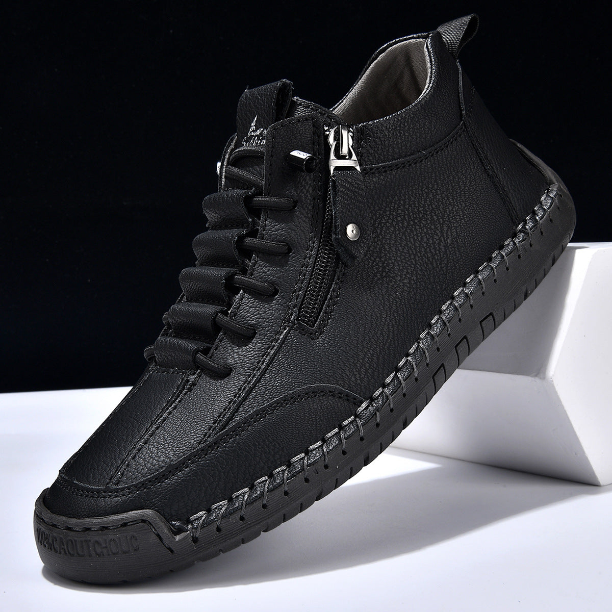 Christian | Nubuck Leather Shoes with Zip