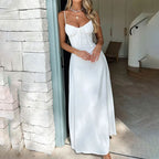 Elegant Lace-Up Dress