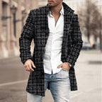 Franck | Long-Sleeved Jacket with Buttons and Tartan Pattern