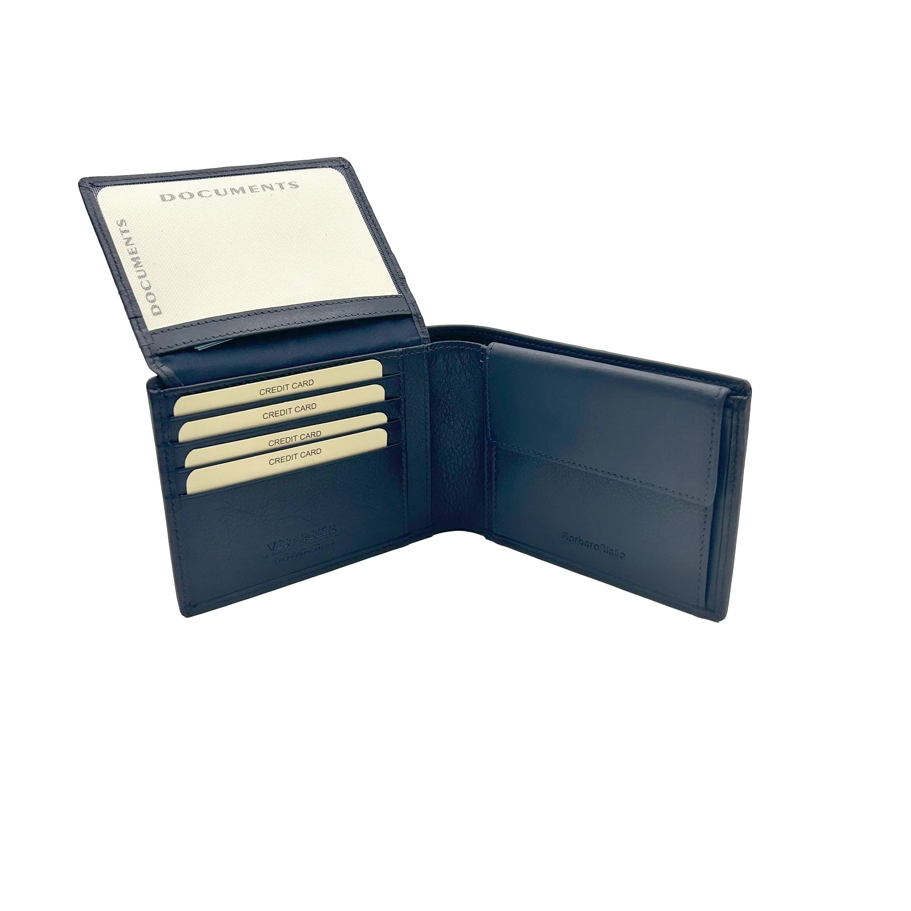 Classic Size Card and Coin Wallet Blue