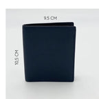 Small Vertical Nappa Leather Wallet Blue 8103