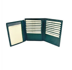 Small Vertical Nappa Leather Wallet Green 8103