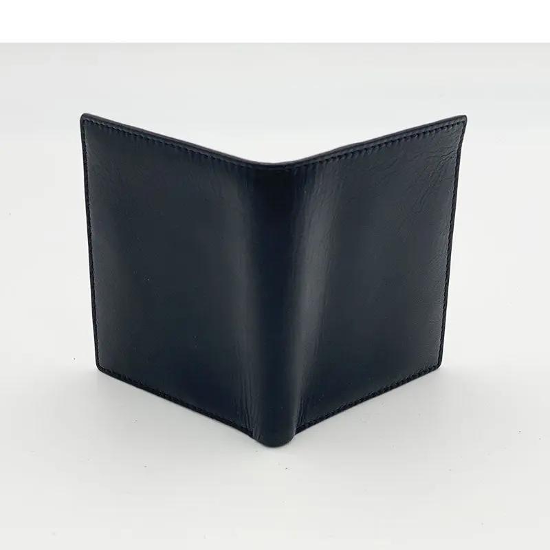 Small Vertical Wallet in Black Nappa Leather 8103