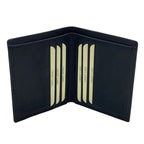 Small Vertical Wallet in Black Nappa Leather 8103