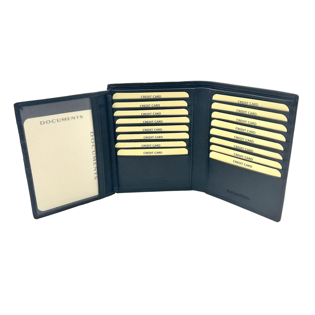 Large Black Vertical All-Cards Wallet