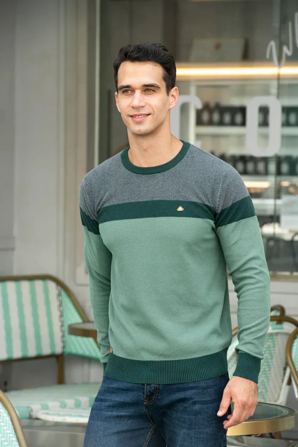 Cameron | Men's Jumper with Round Neck