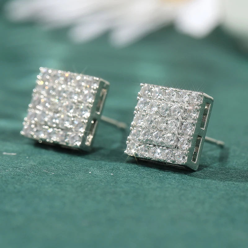 Zid | Sprankelende Zilveren Kleur Witte CZ Stud