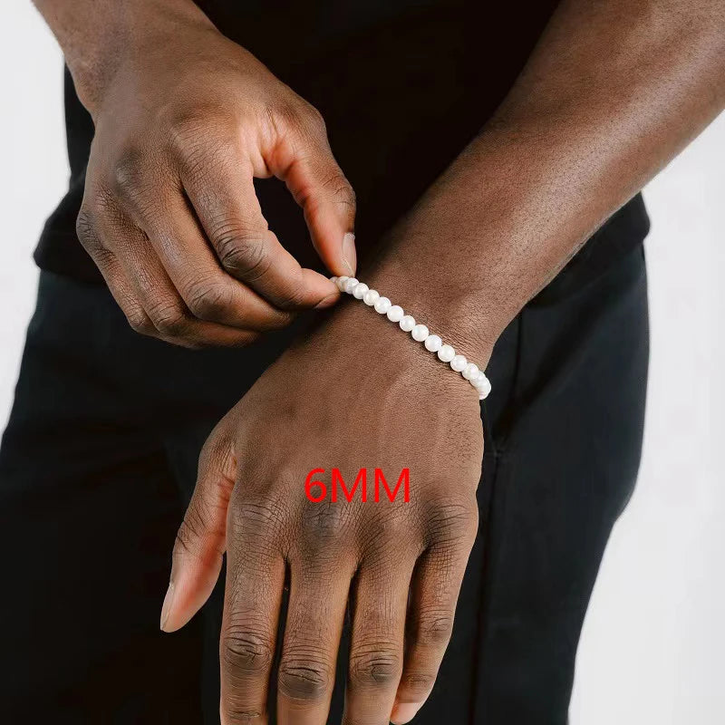 Edward | Imitatie Parel Armband Voor Mannen