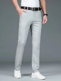 Sustainable Straight Trousers Made from Bamboo Fabric