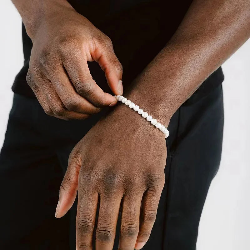 Edward | Imitatie Parel Armband Voor Mannen