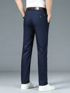 Sustainable Straight Trousers Made from Bamboo Fabric