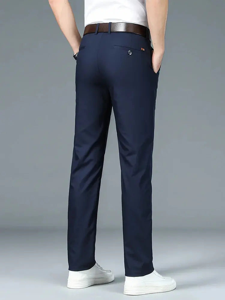 Sustainable Straight Trousers Made from Bamboo Fabric