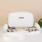 Padded Minimalist Shoulder Bag – Stylish PU with Mobile Phone Pocket