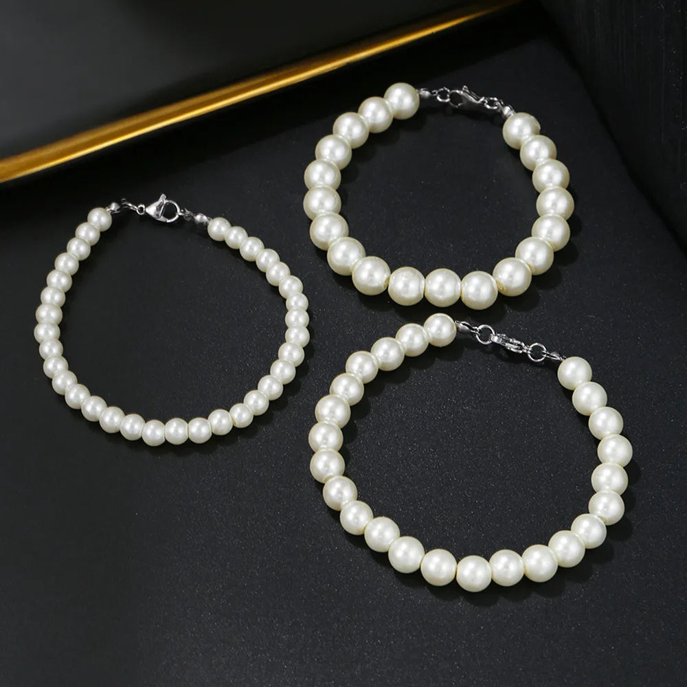 Edward | Imitatie Parel Armband Voor Mannen