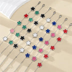 Classic Lucky Clover Women's Bracelets Double Sided Flowers Jewellery Gifts Stainless Steel hand chain 18k Gold Plated Jewelry