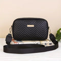 Padded Minimalist Shoulder Bag – Stylish PU with Mobile Phone Pocket