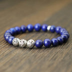 Daan | Armband Vredessymbool Lapis Lazuli Tijgerogen