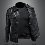 Lulzim | Casual Slim Fit Leather Jacket