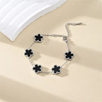 Classic Lucky Clover Women's Bracelets Double Sided Flowers Jewellery Gifts Stainless Steel hand chain 18k Gold Plated Jewelry