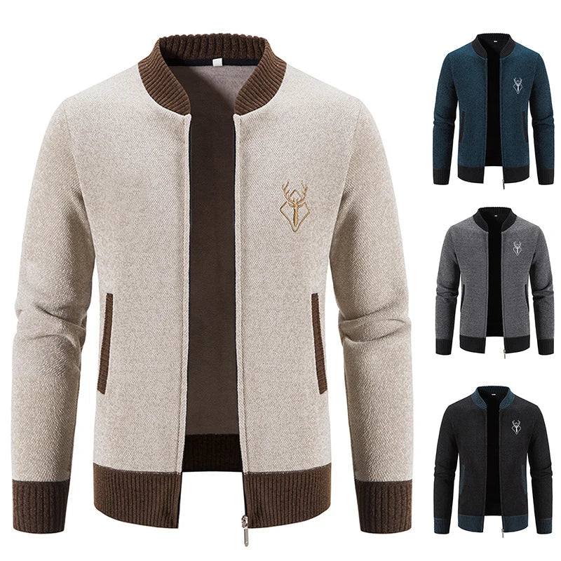 Ferrian - Zip-Up Cardigan with Pockets