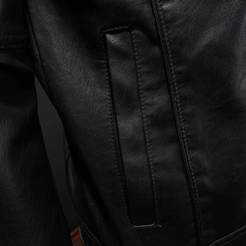 Lulzim | Casual Slim Fit Leather Jacket
