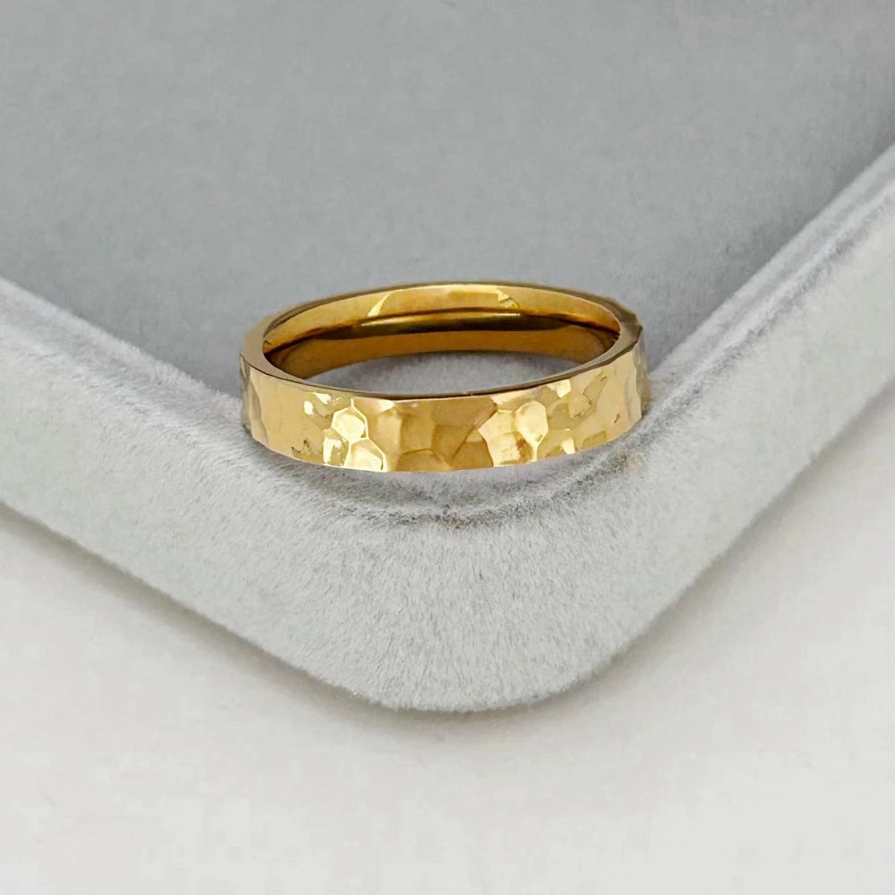 Eli | Ringen van Roestvrij Staal in Goud voor Mannen en Vrouwen