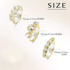 Drperfect Stainless Steel Nose Ring Hoop Stud Paved CZ Leaf Feather Flower Crawler Nose Ear Cartilage Nose Ear Piercing Hoop