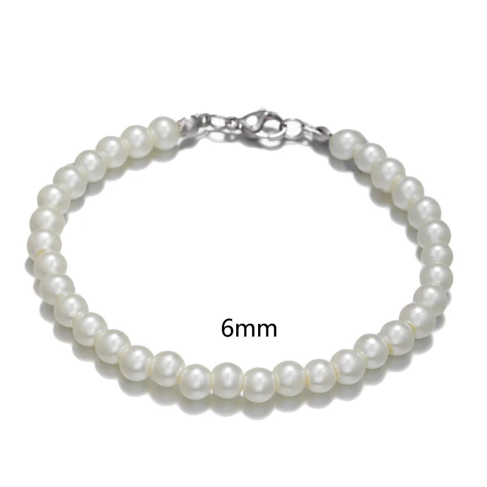 Edward | Imitatie Parel Armband Voor Mannen