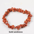 Esme | Bohemian Kleur Natuurlijke Irregulaire Gem Elastische Armband