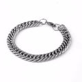 Henry | Mannen Zilveren Kleur RVS Zware Kettingarmbanden