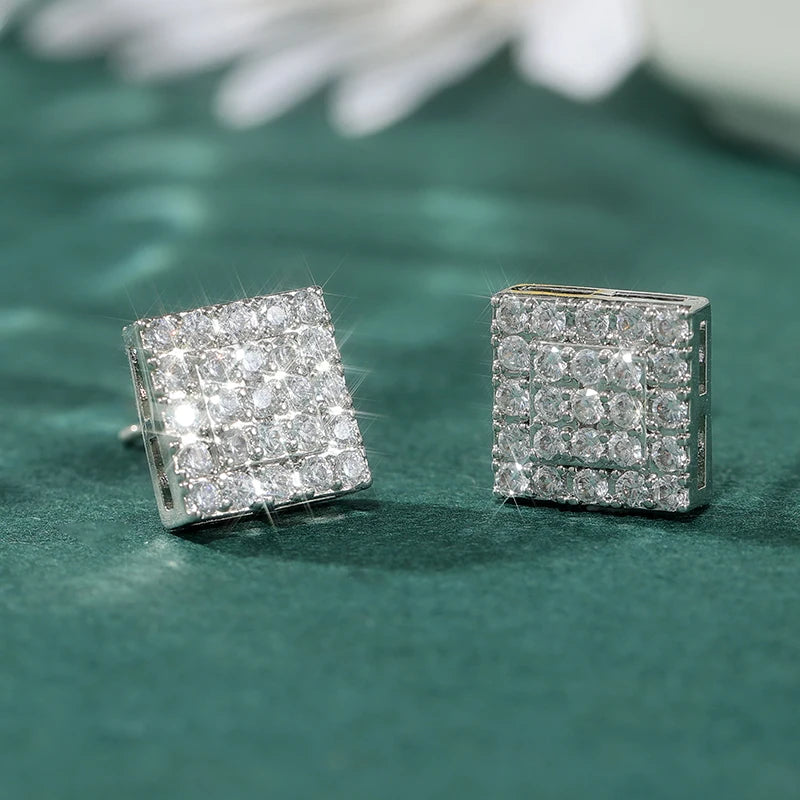 Zid | Sprankelende Zilveren Kleur Witte CZ Stud