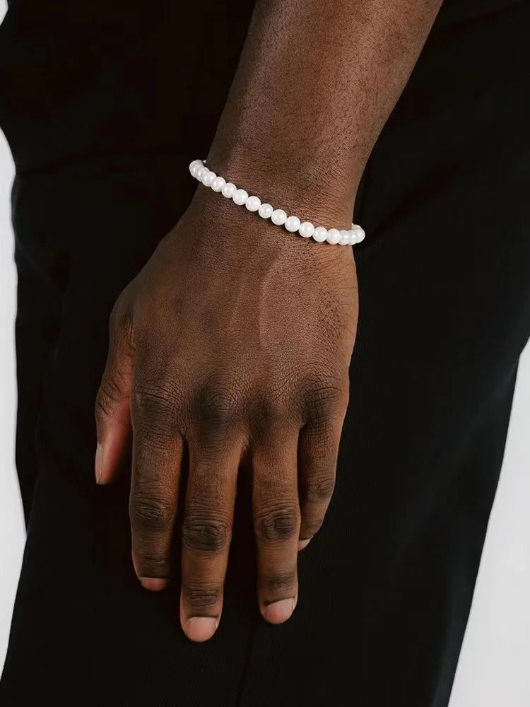 Edward | Imitatie Parel Armband Voor Mannen