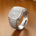 Zac | Ringen Banket Bling Vierkant 925 Sterling Zilver