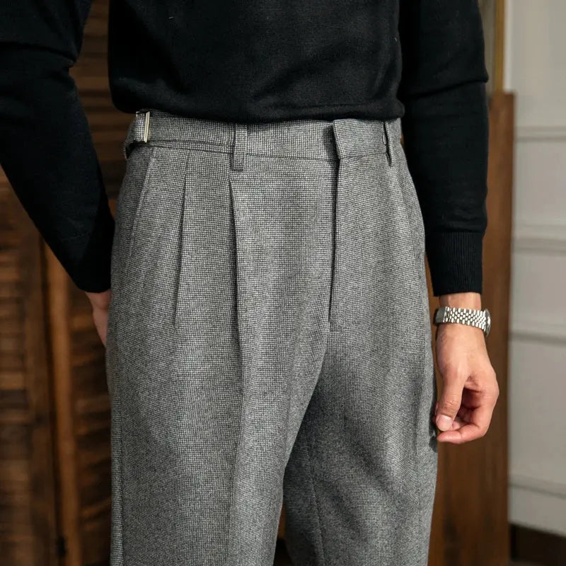 Classic High Waist Trousers with British Charm
