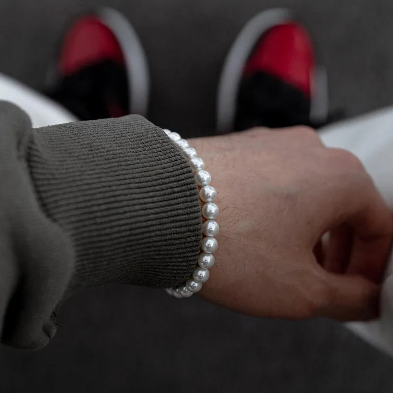 Edward | Imitatie Parel Armband Voor Mannen