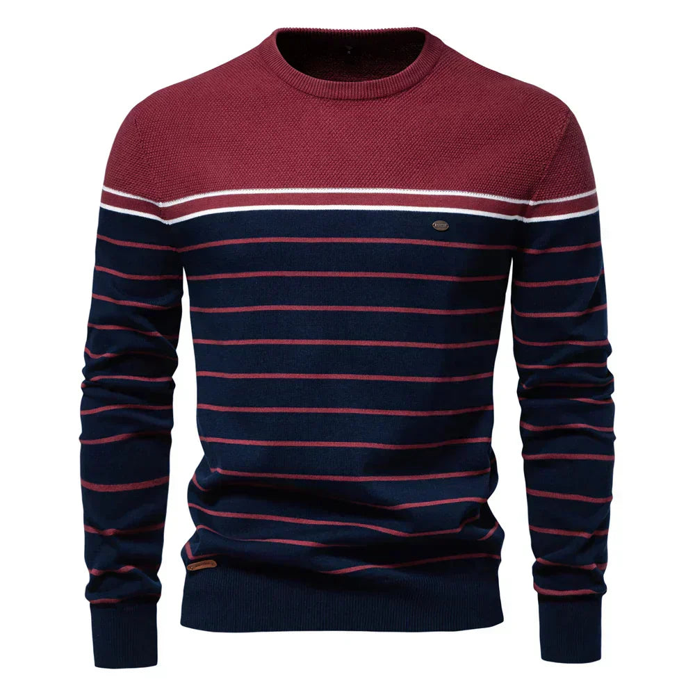 BOSSHARD | Men's Jumper with Stripe Pattern
