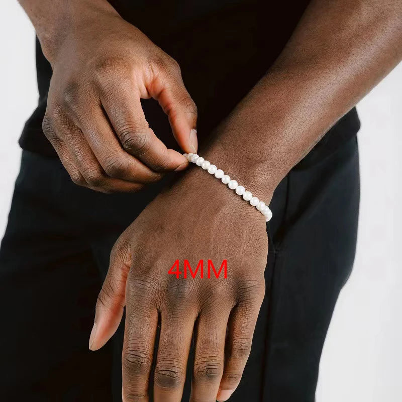 Edward | Imitatie Parel Armband Voor Mannen