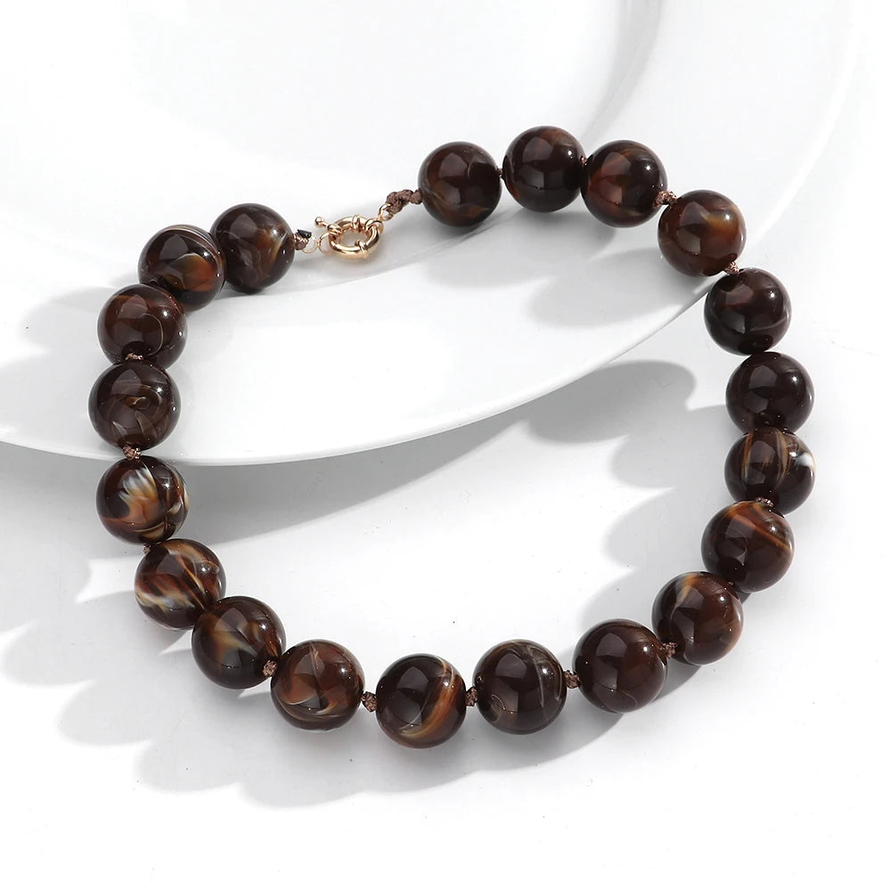 Alyssa | Bohemian Stijl Kralen Ketting Touw Ketting Choker