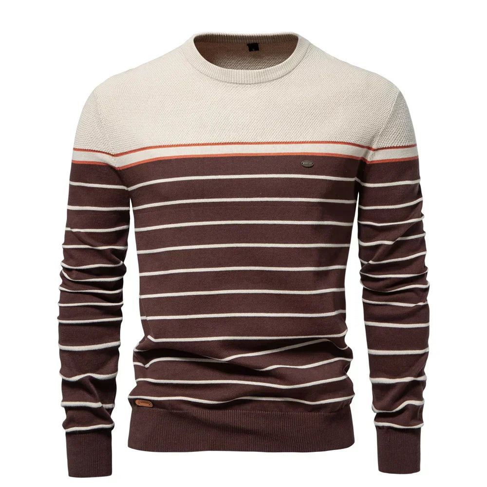 BOSSHARD | Men's Jumper with Stripe Pattern