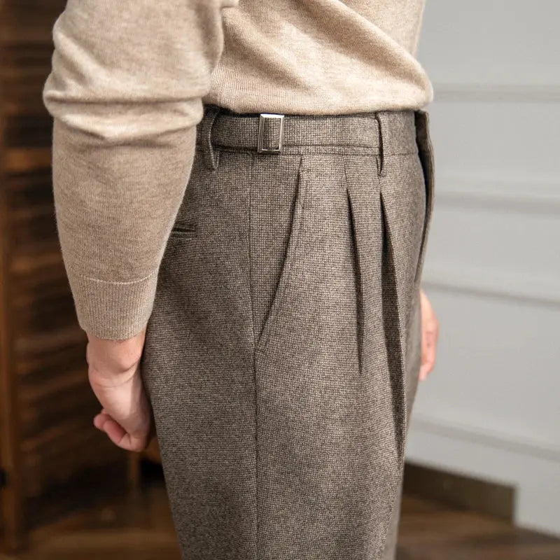 Classic High Waist Trousers with British Charm