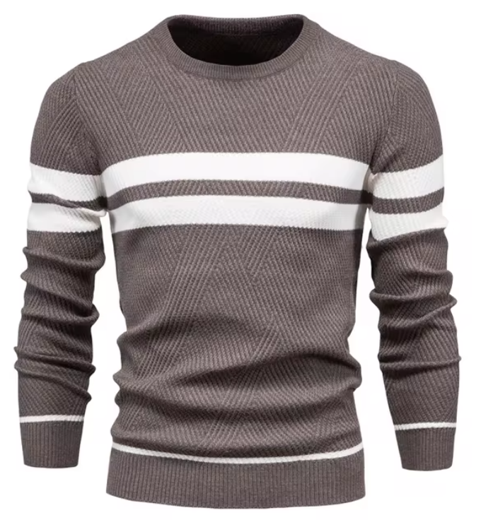 BOSSHARD | Stylish Men's Sweater with Herringbone Pattern