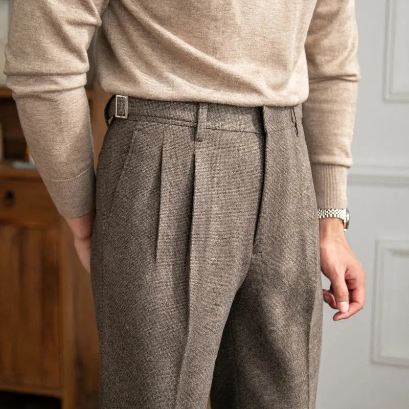 Classic High Waist Trousers with British Charm