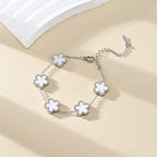 Classic Lucky Clover Women's Bracelets Double Sided Flowers Jewellery Gifts Stainless Steel hand chain 18k Gold Plated Jewelry