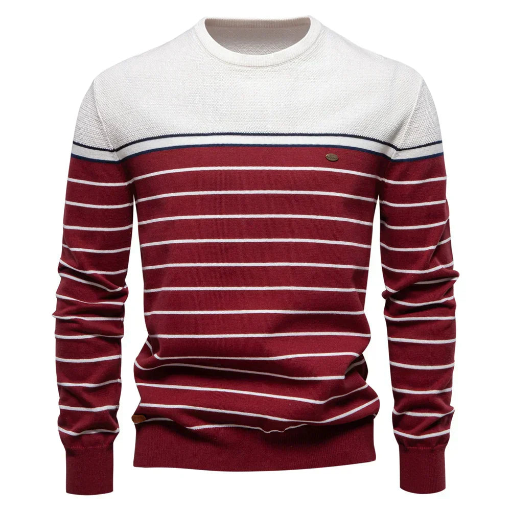BOSSHARD | Men's Jumper with Stripe Pattern
