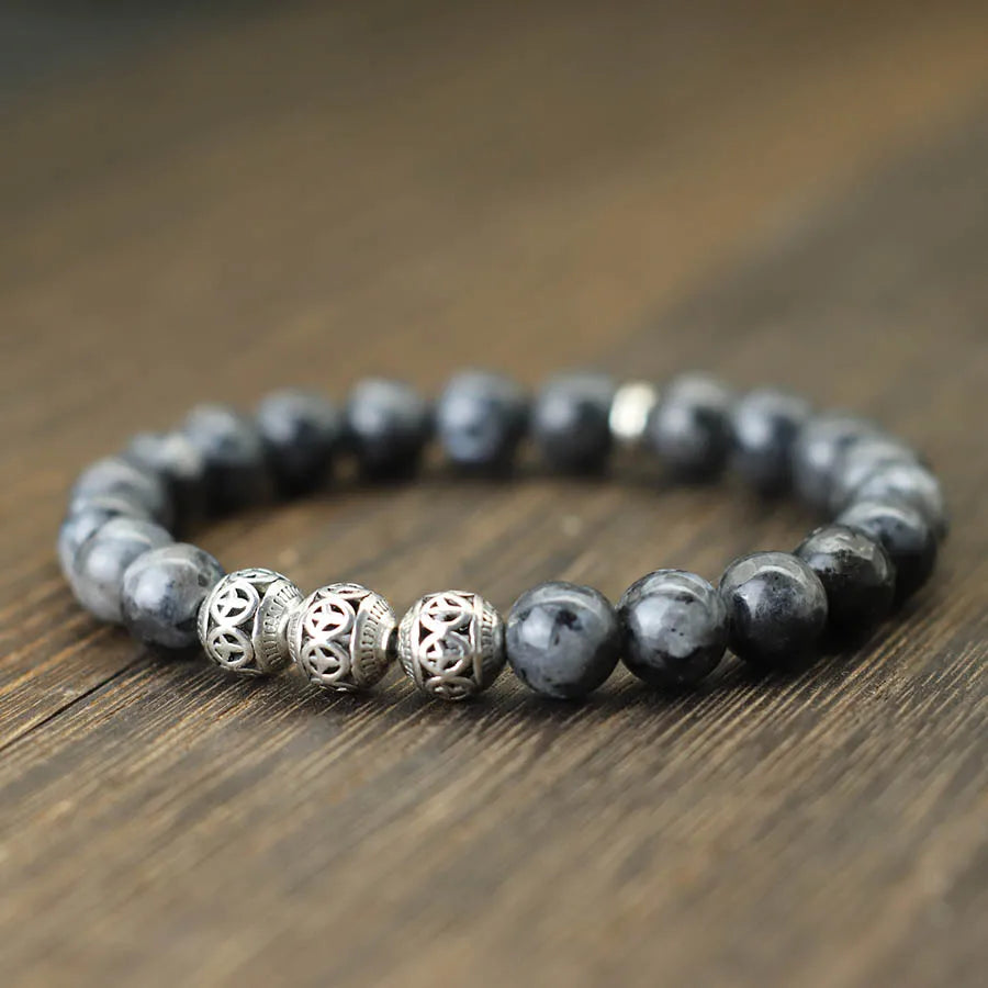 Daan | Armband Vredessymbool Lapis Lazuli Tijgerogen